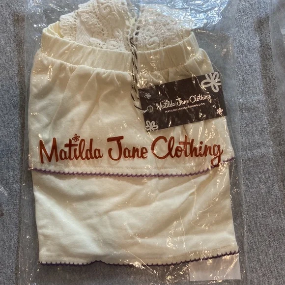 Matilda Jane Kid´s Casual Lace Top In Beige Size 4 NWT - Picture 5 of 9